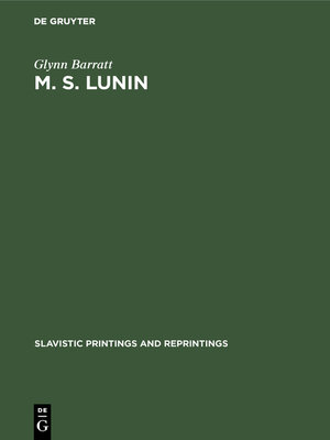 cover image of M. S. Lunin
